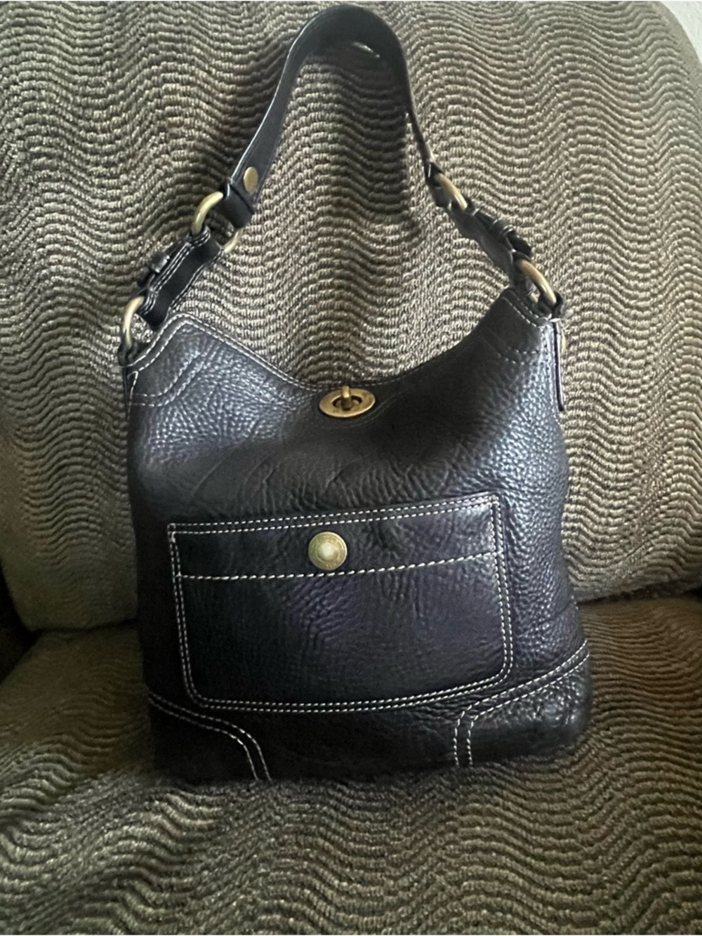 Coach Chelsea NS Pebbled Leather Bag - Picture 8 of 14